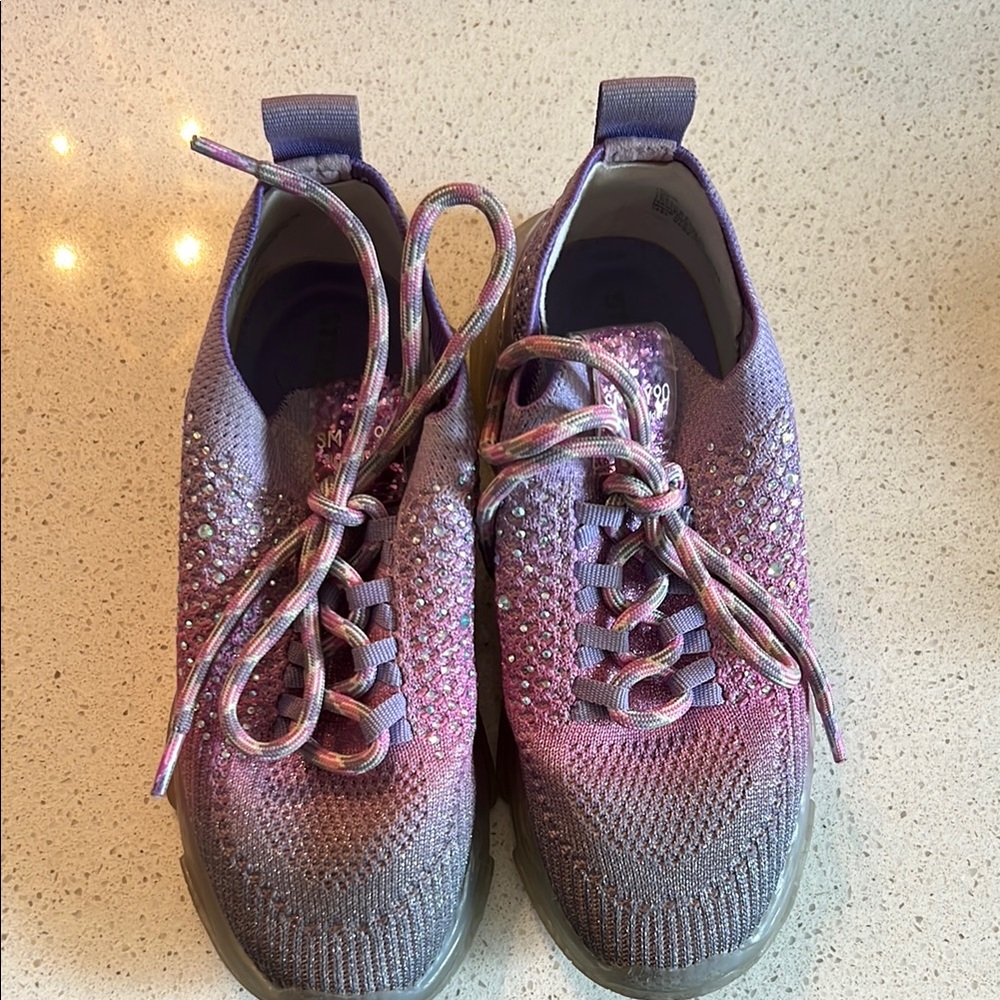 Skechers Purple Knit Sneakers